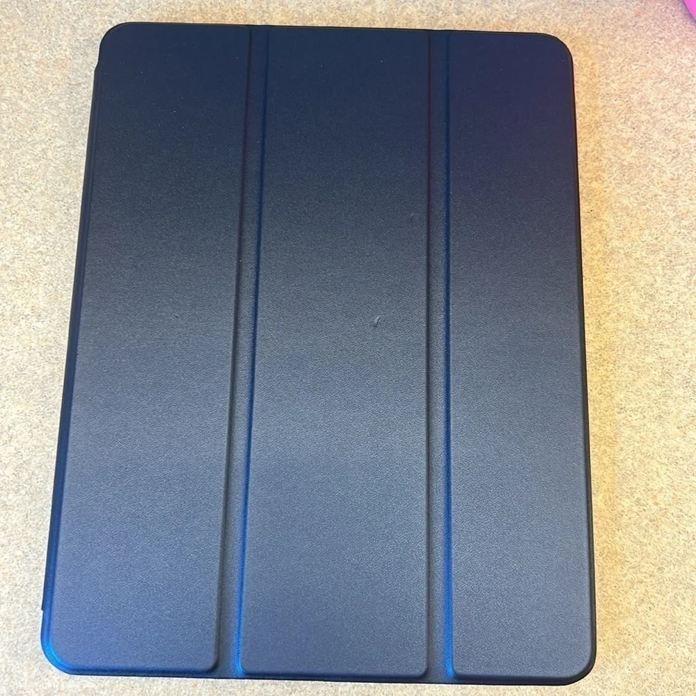 DTTO Case for iPad Pro 11 2021 Slim Trifold Stand Soft TPU Back Cover Navy Blue